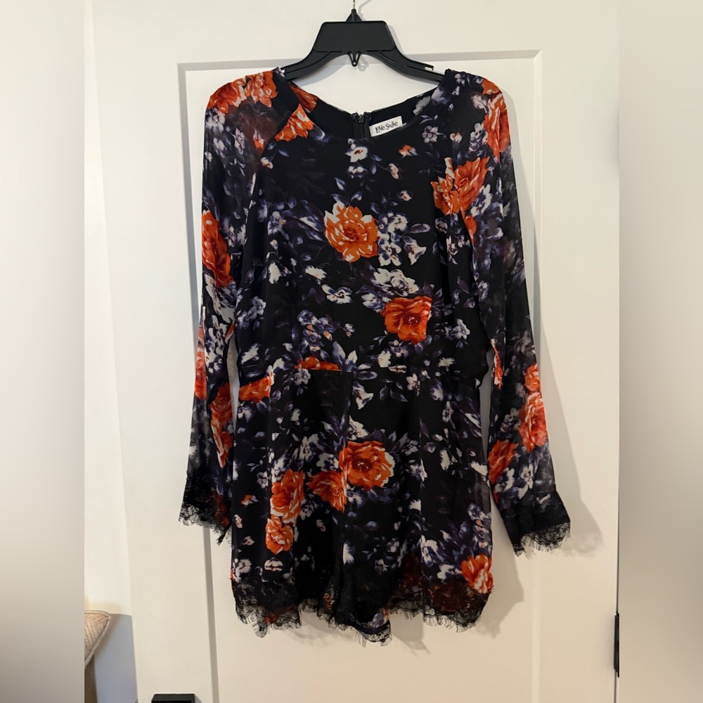 Floral Long Sleeve Romper